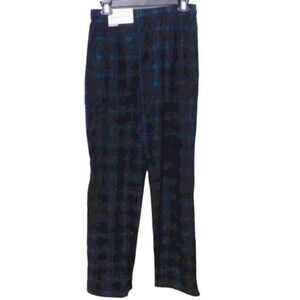 Perry Ellis Plaid Soft Fleece Pajama Pants